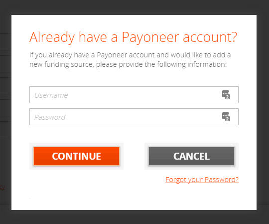 envoice-login-with-payonner